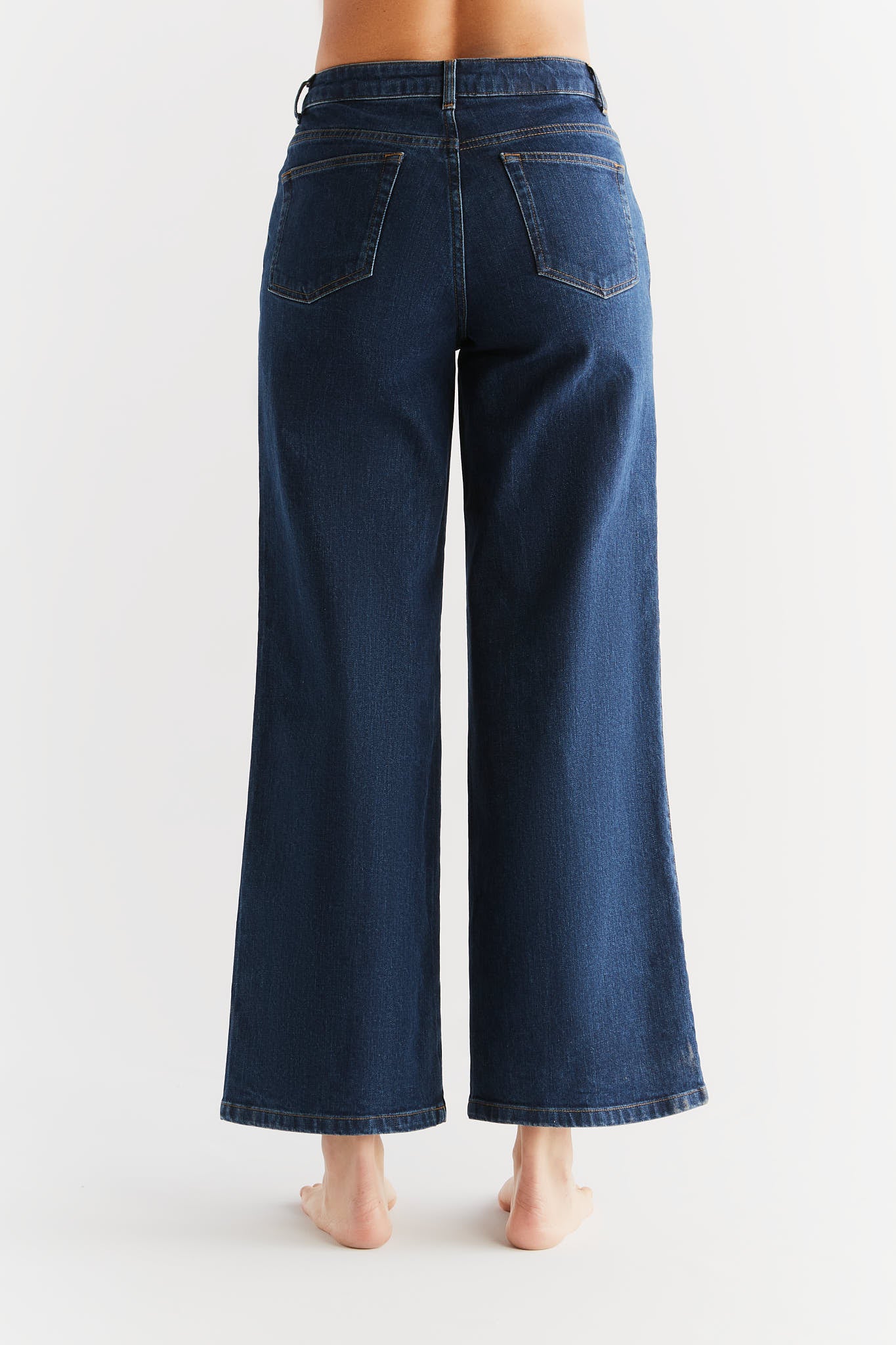 WE1009-231 | Women Wide Leg Jeans - Lapis Blue