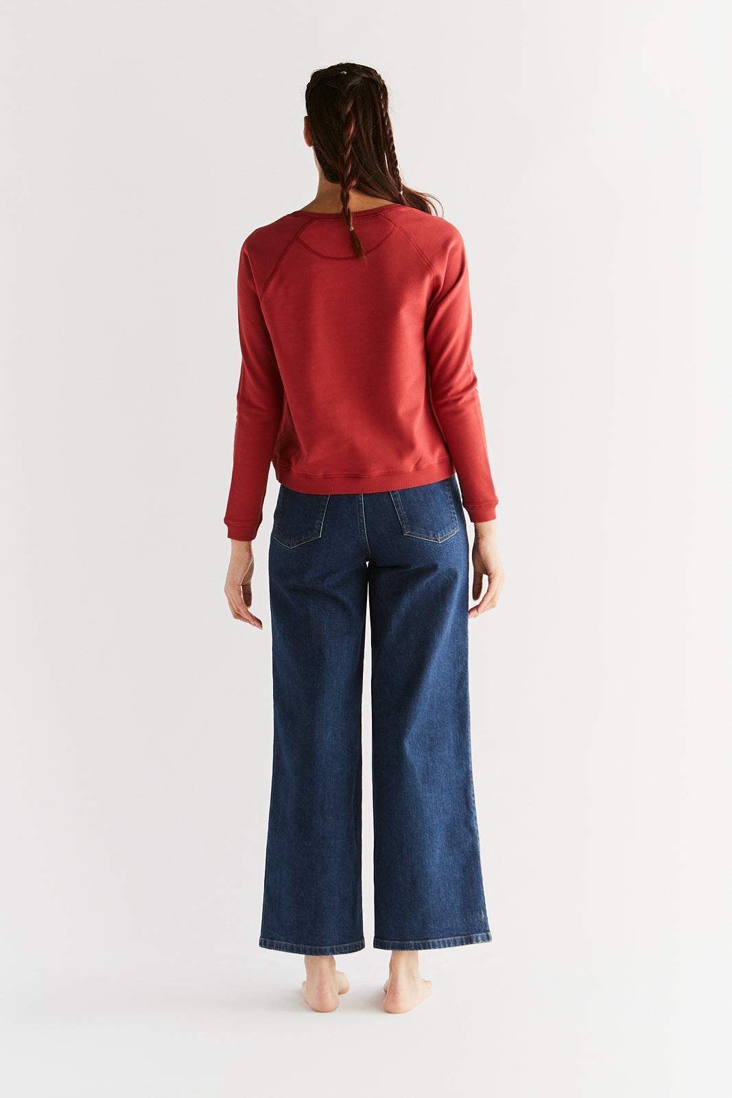 WE1009-231 | Women Wide Leg Jeans - Lapis Blue